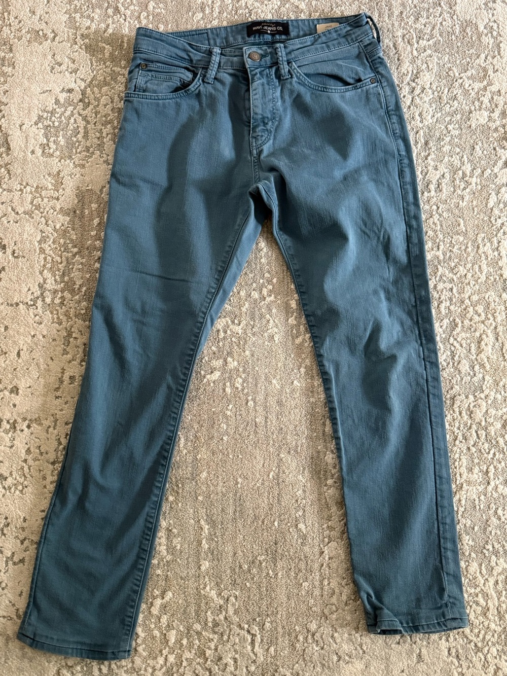 Men's Mavi Jeans Jake Slim Leg Jeans in Teal Blue